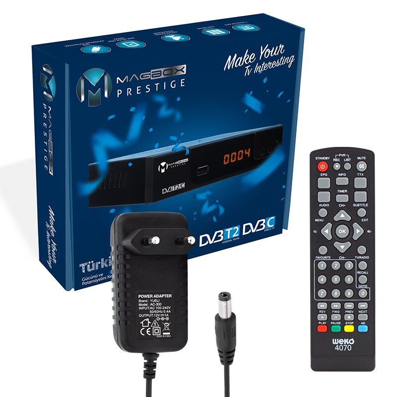 Magbox Prestige Full HD Mini Karasal Uydu Alıcısı