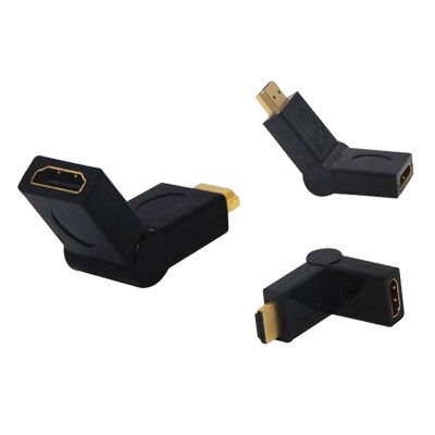 Powermaster HDMI Erkek Dişi L Tip Ara Oynar Başlık