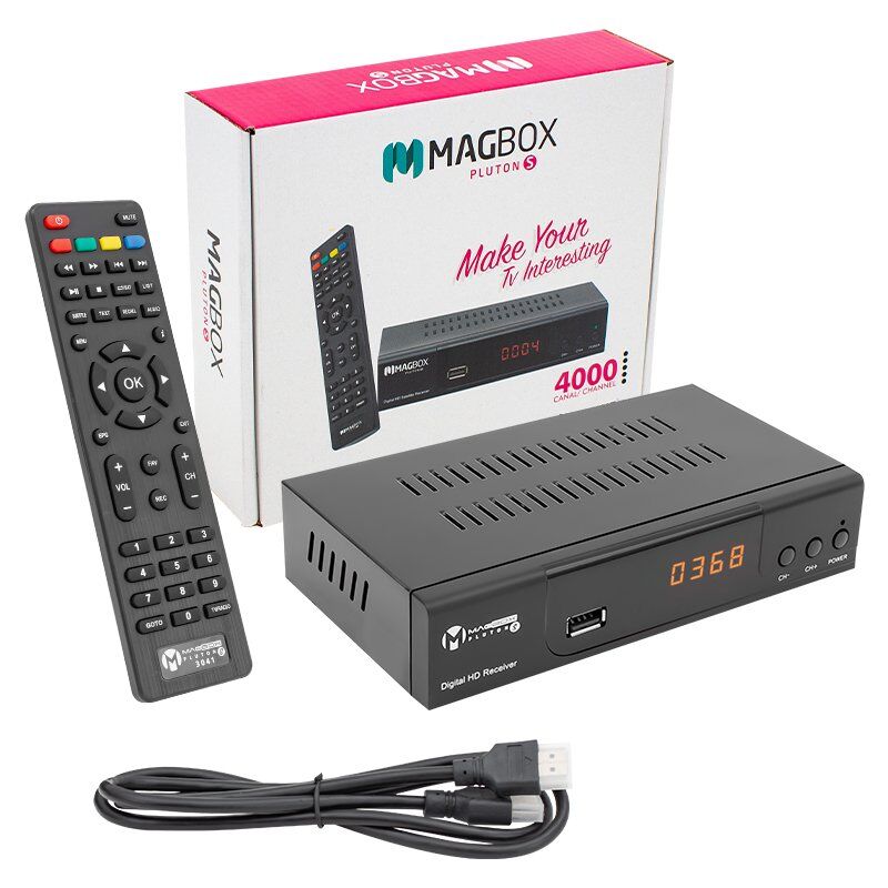 Magbox Pluton S Full HD TKGS'li Kasalı Uydu Alıcısı