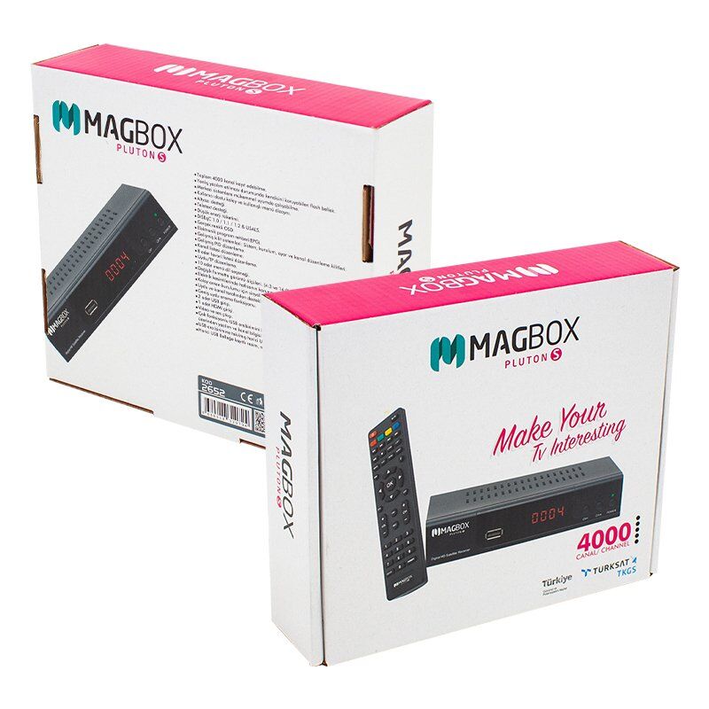 Magbox Pluton S Full HD TKGS'li Kasalı Uydu Alıcısı