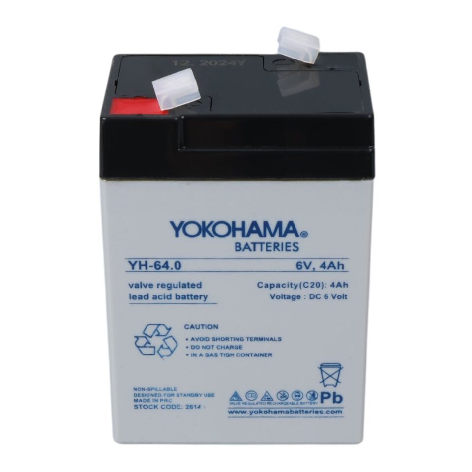 Yokohama YH-64.0 6 Volt 4 Amper Işıldak Aküsü (70x48x101 mm)