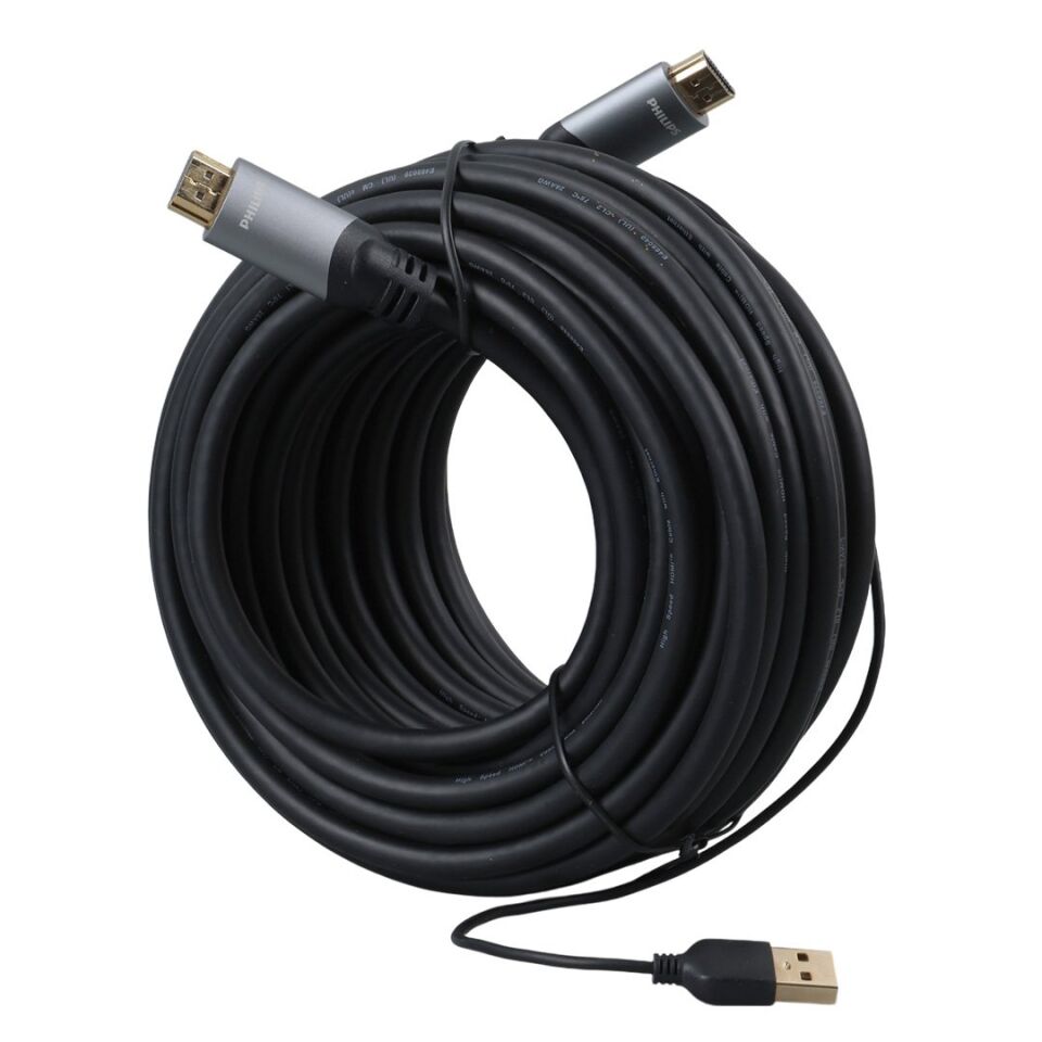 Philips 4K 60 Hz 15 Metre Usb Güç Kablolu HDMI Kablo