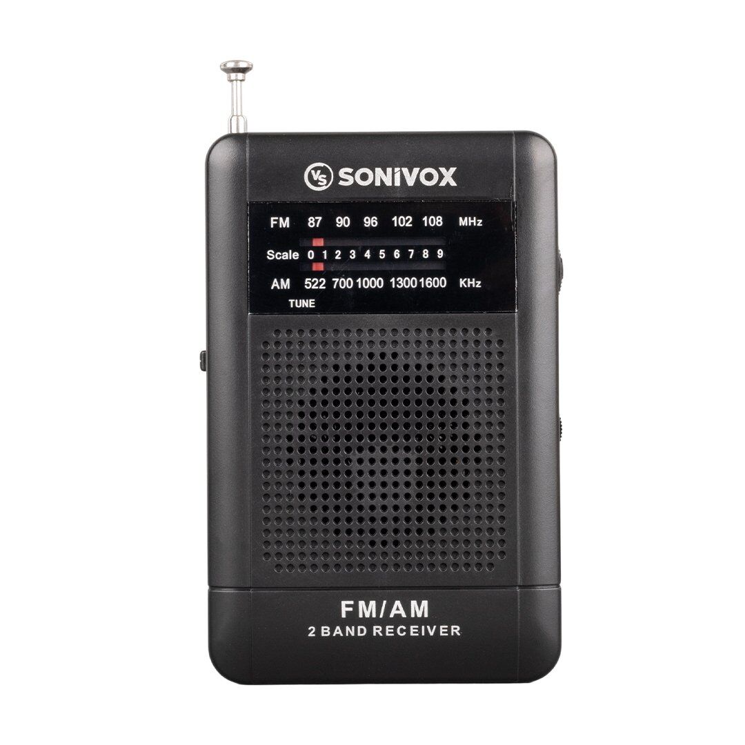 Sonivox VS-R115 Siyah Renk Analog Fm Radyo