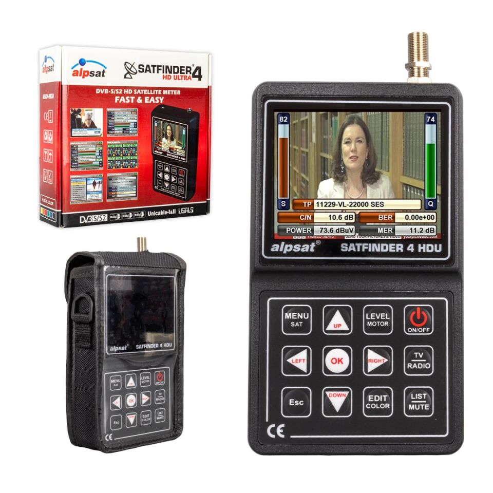 Alpsat Satfinder 4 HD Ultra 3.5'' Ekranlı Uydu Yön Bulucu