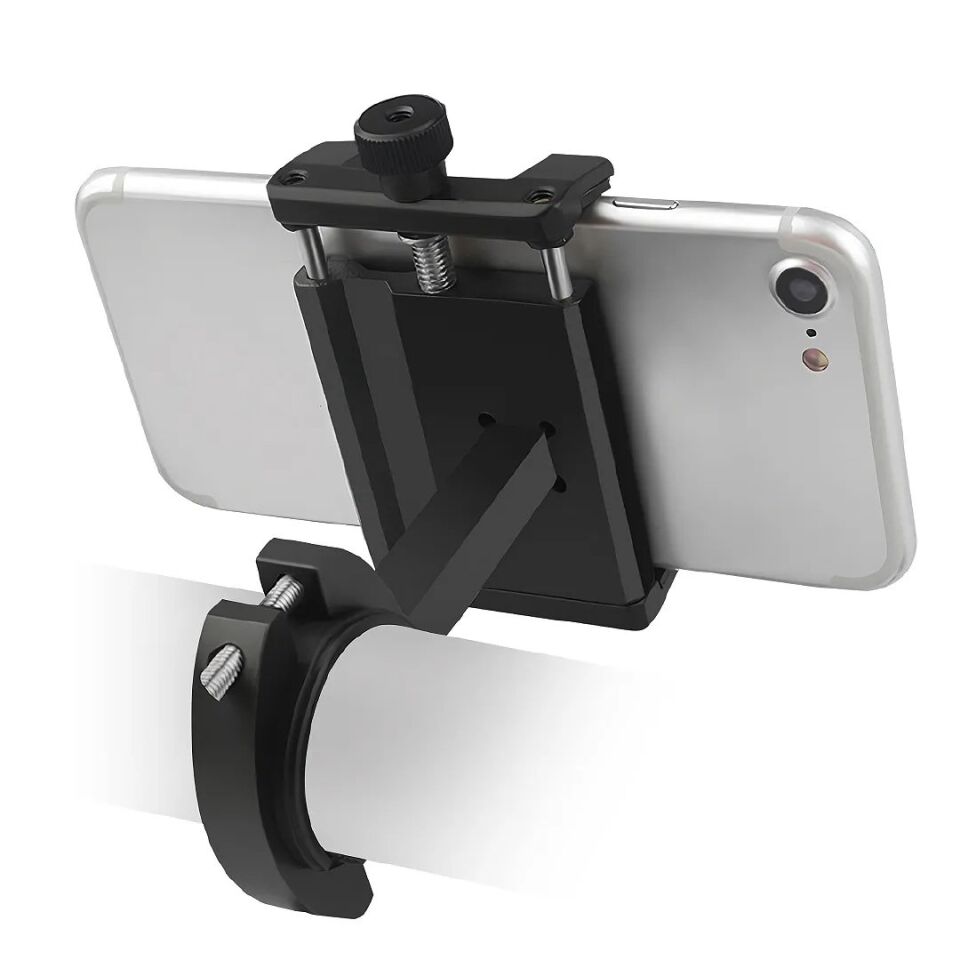 Powerway MT15 Motosiklet Bisiklet Scooter İçin Dayanıklı Gidon Uyumlu CNC Alüminyum Telefon Tutucu