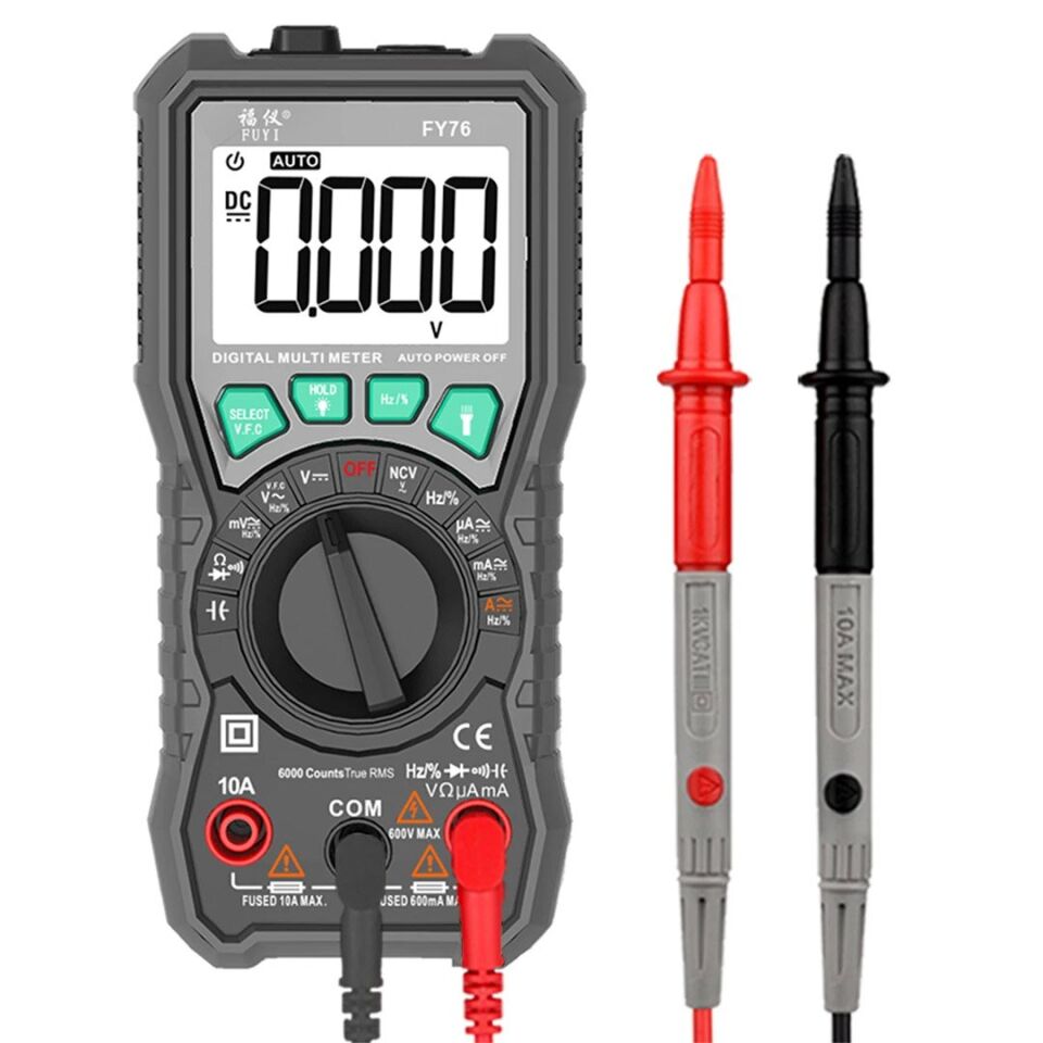 Powermaster FY76 Digital Multimetre Ölçü Aleti True Rms