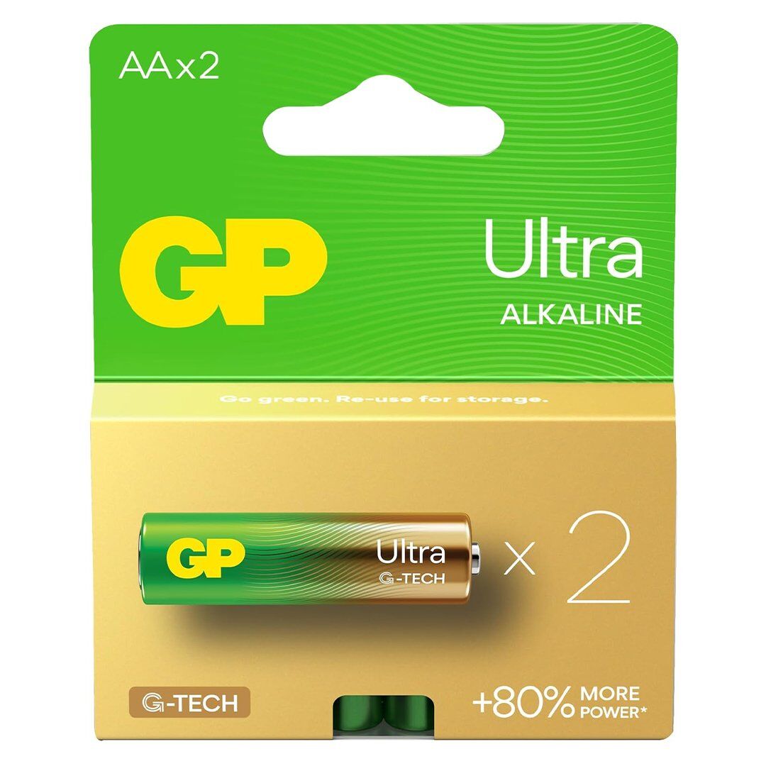 GP G-Tech Ultra Alkalin AA Kalem Pil (2li Paket)