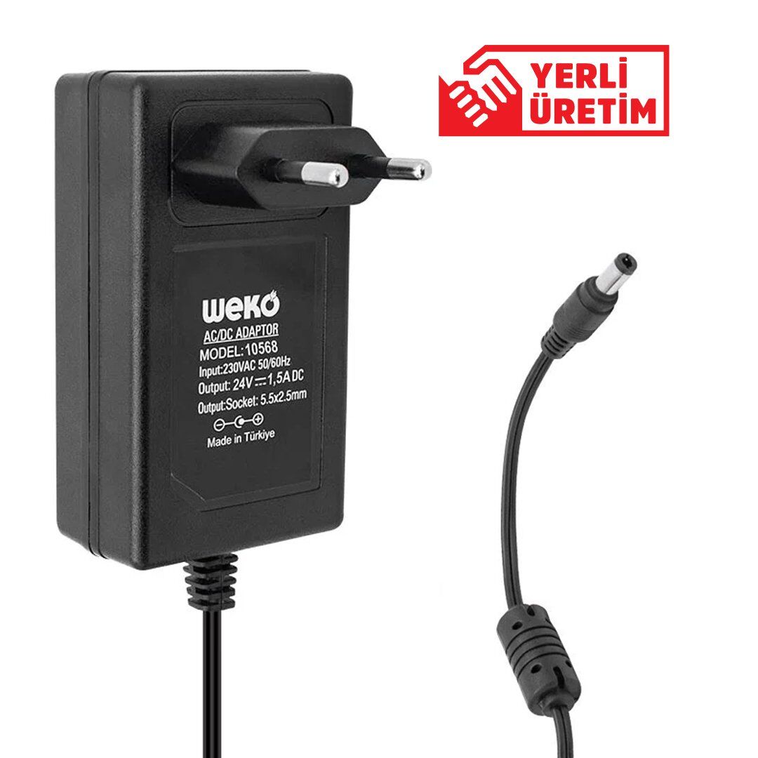 Weko WK-10568 24 Volt 1.5 Amper 36 Watt Adaptör