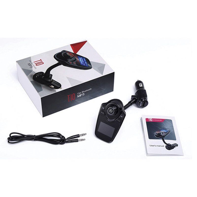 Hello T10 USB SD AUX Bluetooth Destekli 2.1A FM Transmitter