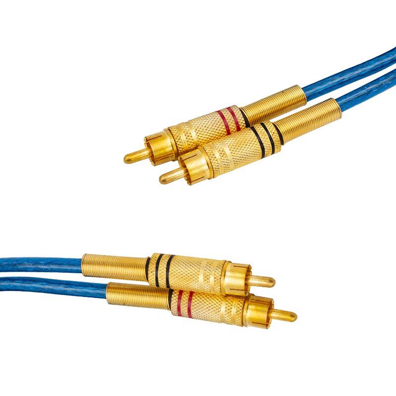 Powermaster 2RCA - 2RCA 4.5 Metre Mavi Ara Kablo
