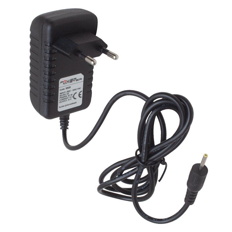 Powermaster PM-31521 9 Volt - 2 Amper 2.5*0.7 Mm İnce Uç Tablet Pc Adaptörü