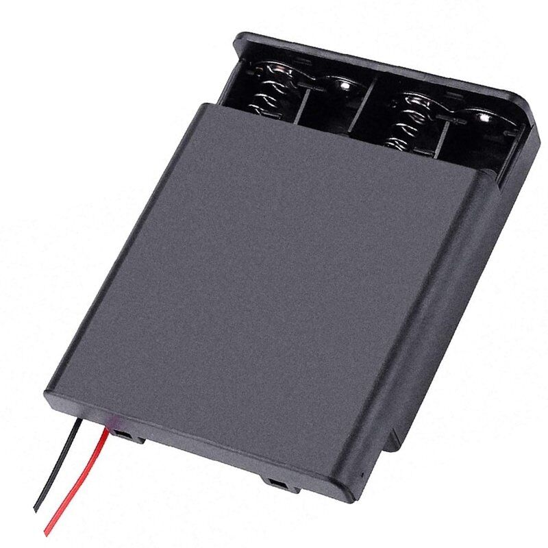 Powermaster IC-233F 4'lü AA Kapaklı Switch'li Pil Yuvası