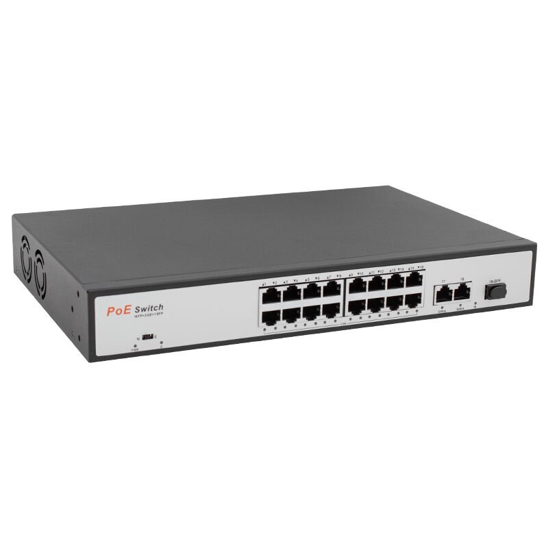 Uranium POE-1621SFP 2X Gigabit Uplink 16 Port POE Switch