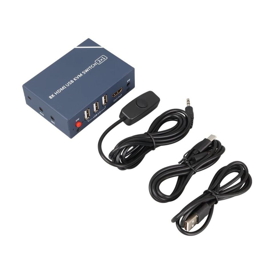 Powermaster PM-11777 8K Hdmi Usb Kvm Switch