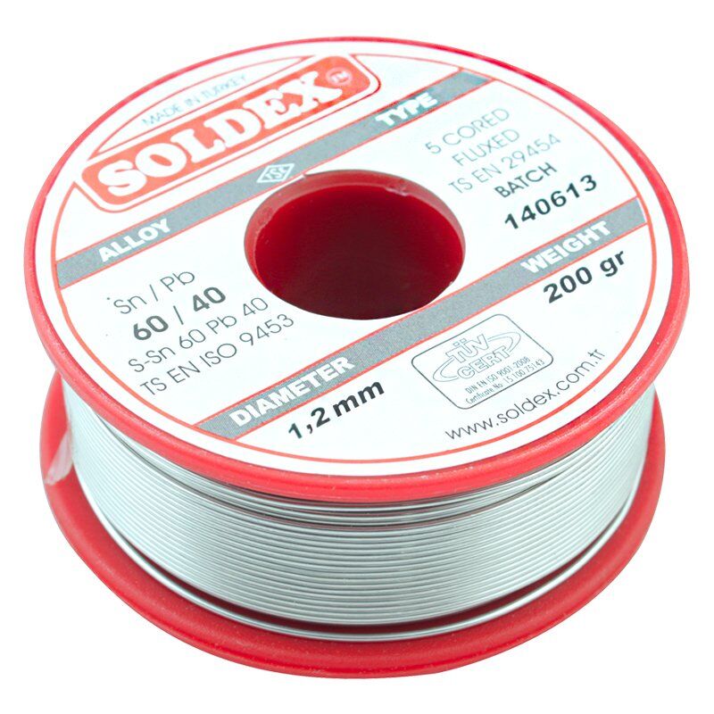 Soldex SN60 PB40 200 Gr 1.2 Mm Lehim Teli