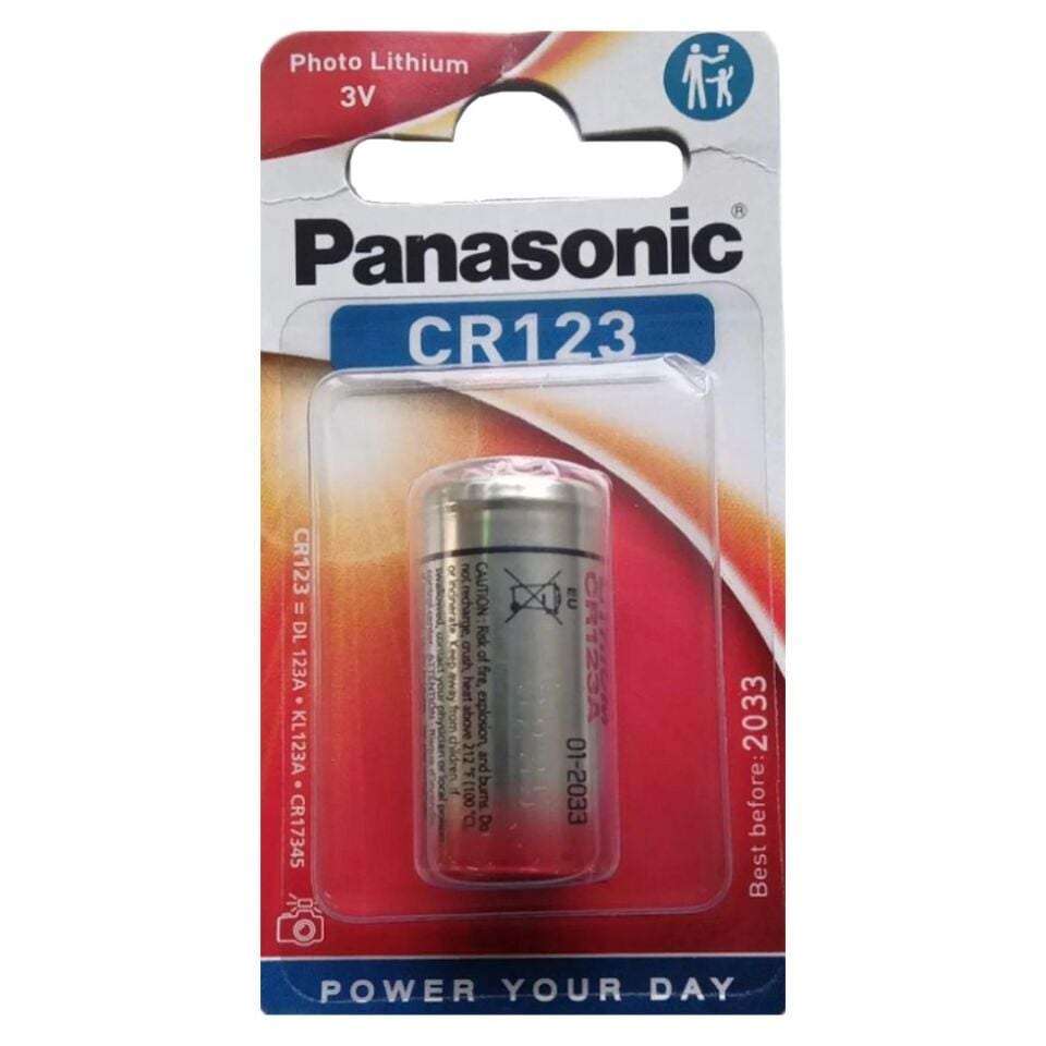 Panasonic CR123AL/1B CR123 Tekli Fotoğraf Makinesi Pili