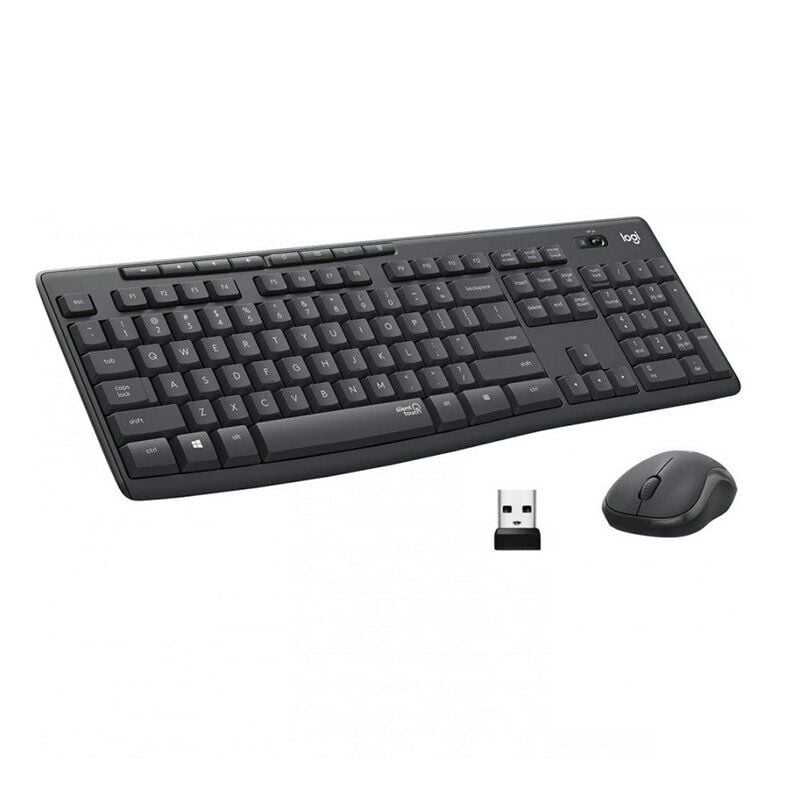 Logitech MK295 Q Tr Siyah Kablosuz Klavye Mouse Set