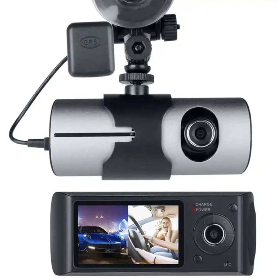 PowerMaster R300 GPS Destekli Çift Kameralı Araç İçi Kamera