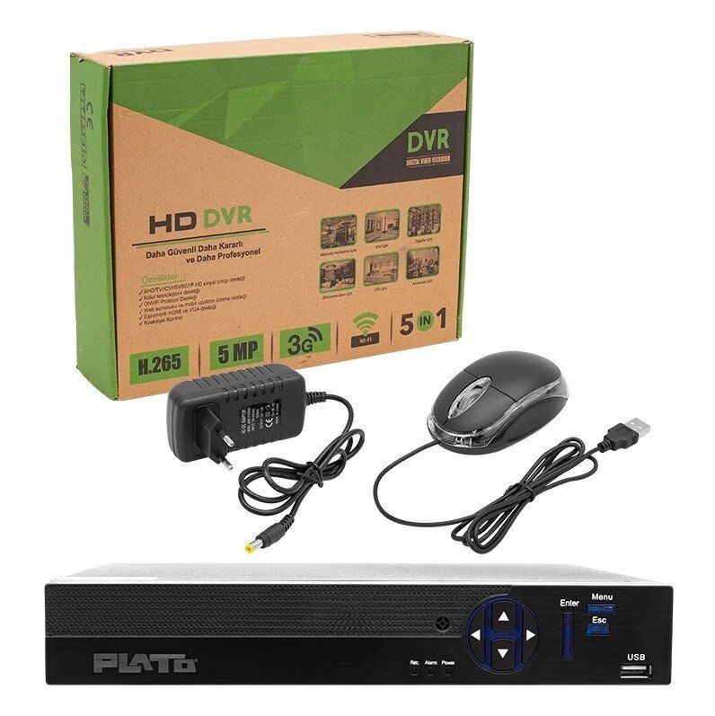 Plato PL-21065 6 in 1 4 Kanal 1080N DVR Kayıt Cihazı