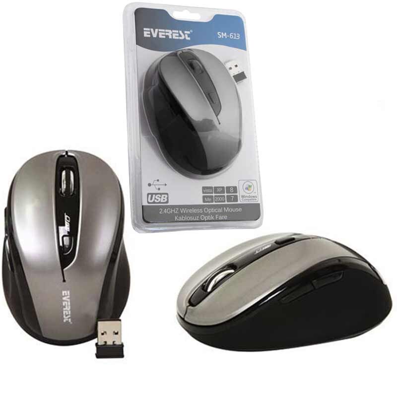Everest SM-613 Siyah 2.4Ghz Optik Kablosuz Mouse