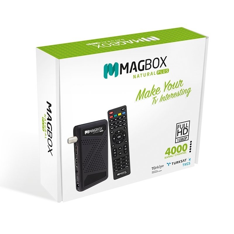 HD Uydu Alıcılar | Magbox Natural Plus TKGS'li Youtube - USB Mini Full HD Uydu Alıcısı | 6857 | Magbox Natural Plus TKGS'li Youtube -USB Mini Full HD Uydu Alıcısı | 